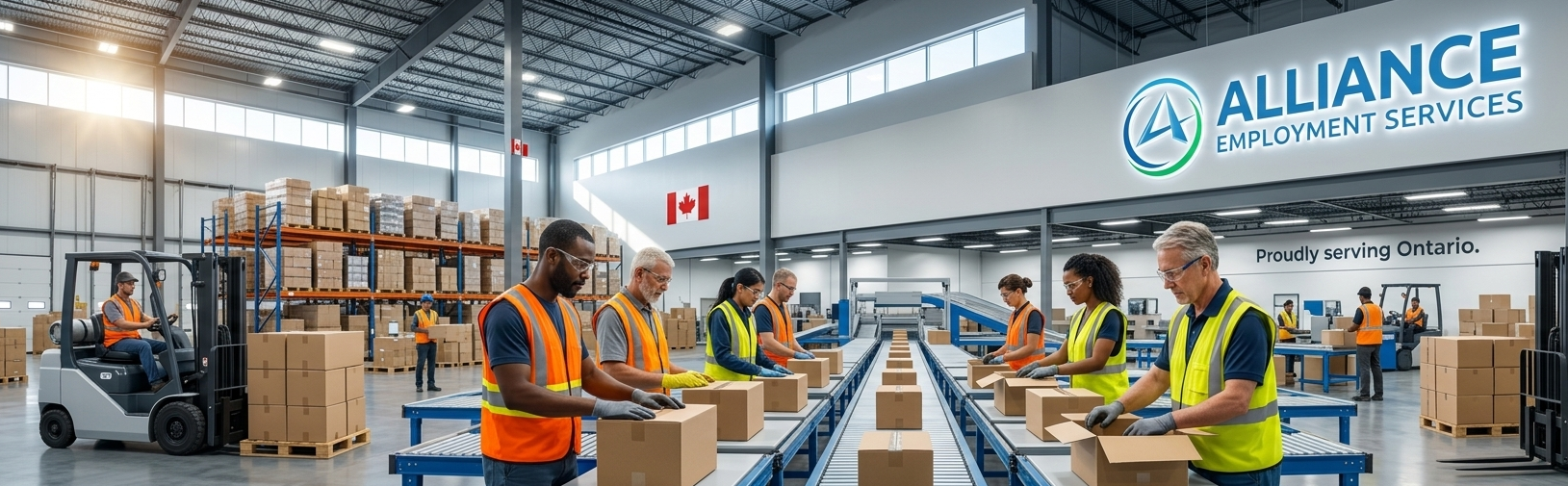 GTA food manufacturing and logistics floor in Mississauga staffed through the mid-week Canada Day production peak